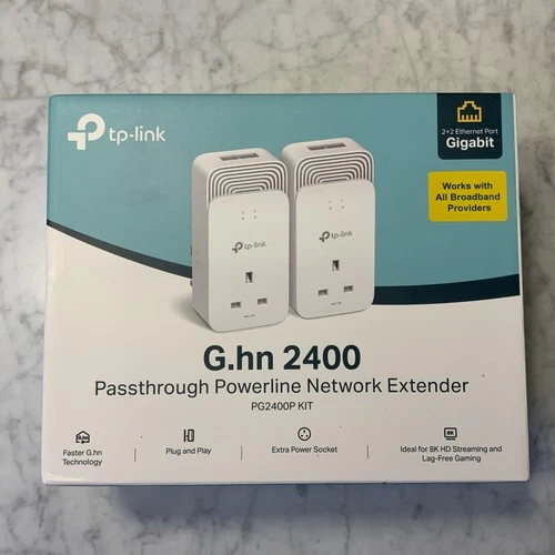 TP-Link PG2400PKIT Wired Passthrough G.hn 2400 Powerline Adapter, Faster...