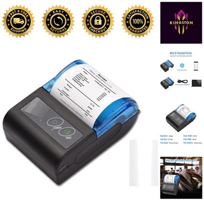 Professional Mini USB Receipt Printer - Fast 70mm/s Print Speed, Portable Design