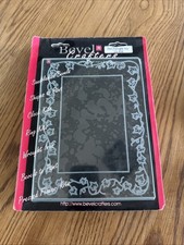   NOS Stained Glass Bevel- Bevel Crafters, Rectangle Ivy- Etched 6  X 8    