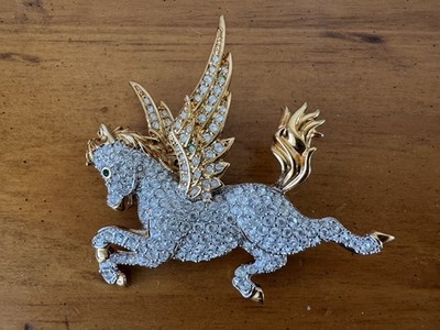 Swarovski Crystal Pegasus Pin Brooch