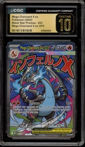 Pokemon Mega Charizard X ex Ultra-Premium Coll. Promo #023 CGC 10 Pristine