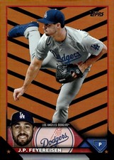 2023 Topps Update Orange and Black Foil #US191 J.P. Feyereisen