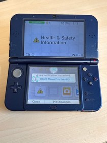 New Nintendo 3DS XL LL RED-001 Blue Handheld Console