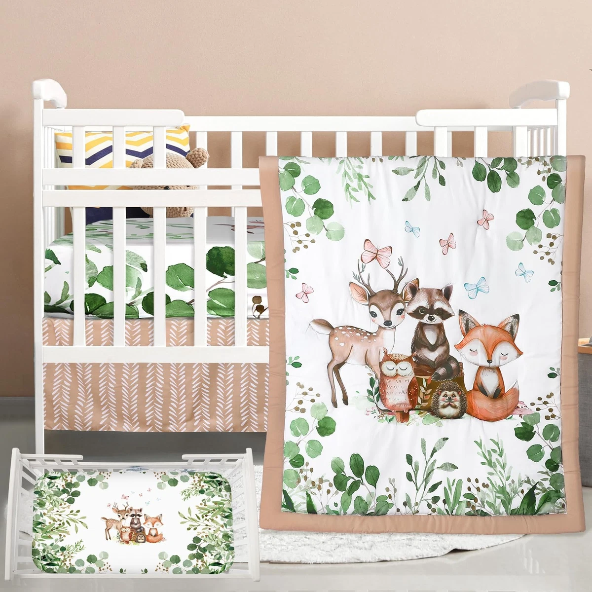 Sweet Jojo Designs Sage Green Crib Bedding Baby Boy Crib Bumper Sage Green Crib Bedding Sweet Jojo Designs Sage Green  Woodland Boy Girl