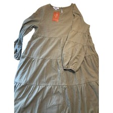 NWT Dress Womens Size L Miss Sparkling Boho Hippie Tiered