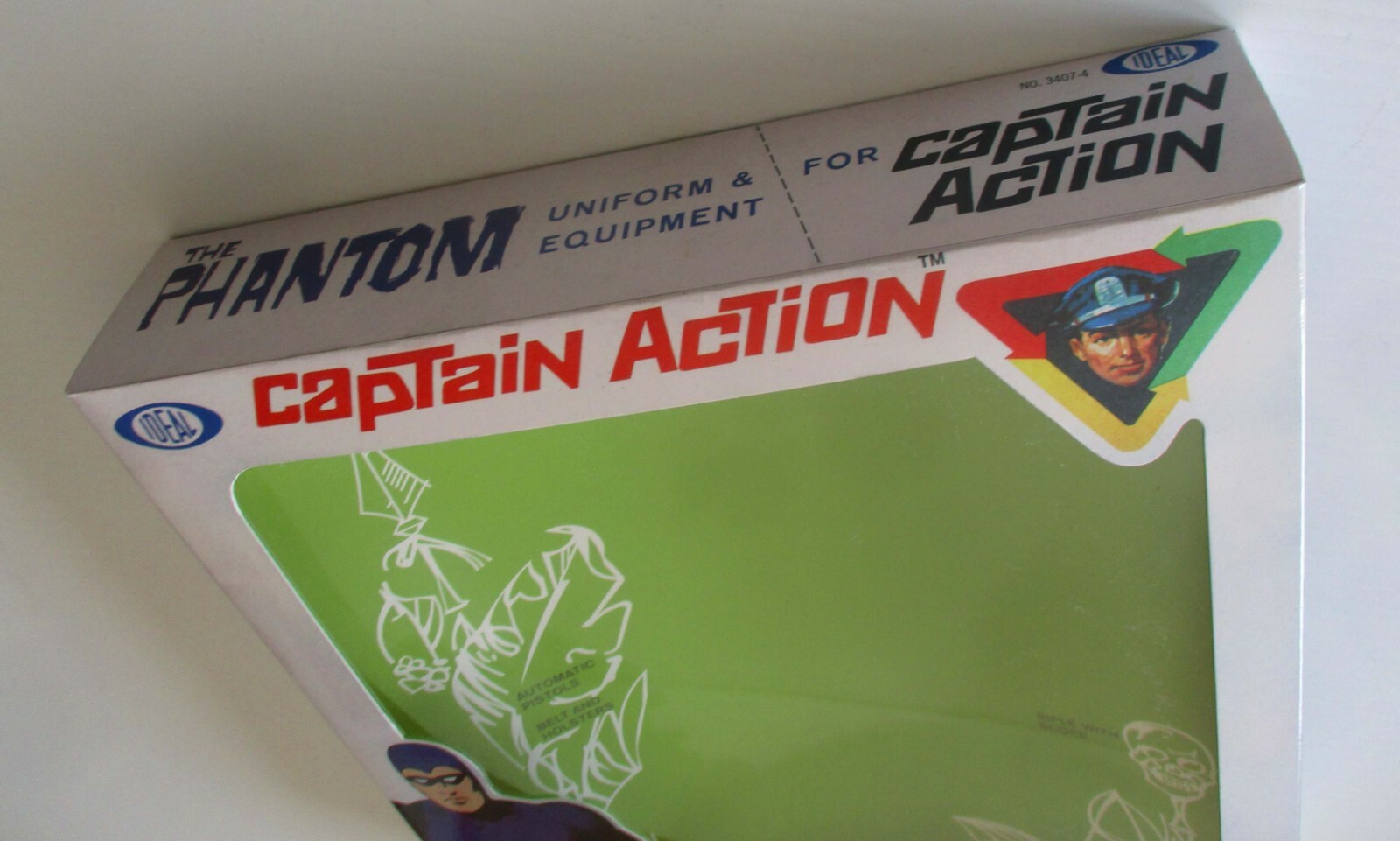 Captain Action Phantom  empty window box 1966 type unassembled 