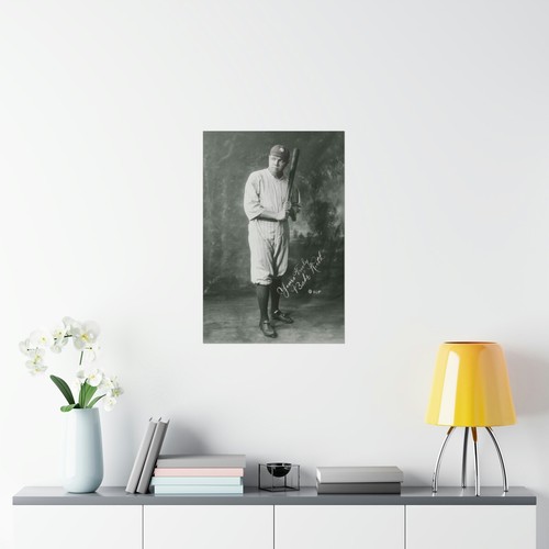 Vintage Babe Ruth Wall Art Poster , Baseball Legend Sports Decor Poster Print - Picture 16 of 21