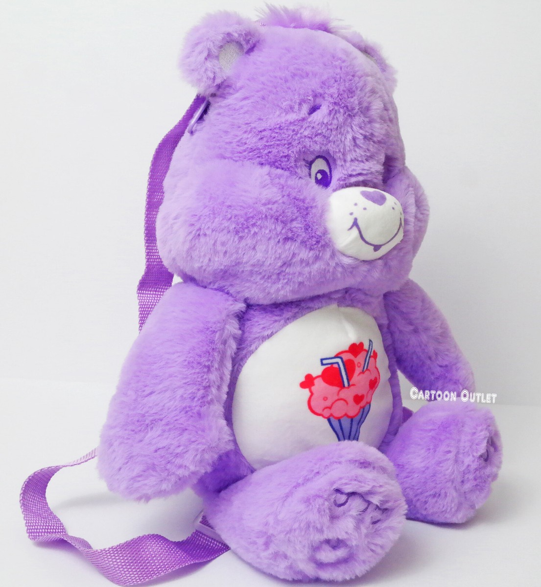 Care Bears Pink Plush Mini‎ Backpack w/Matching Charm Pouch Care Bears Pink Love-A-Lot 17 main image 2