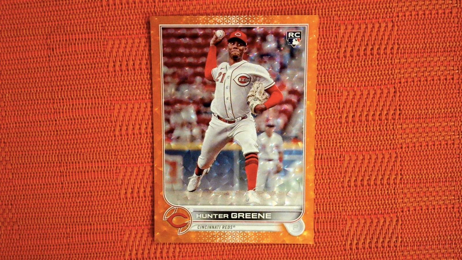 2022 Topps Update #US160 Hunter Greene Orange Foilboard /299