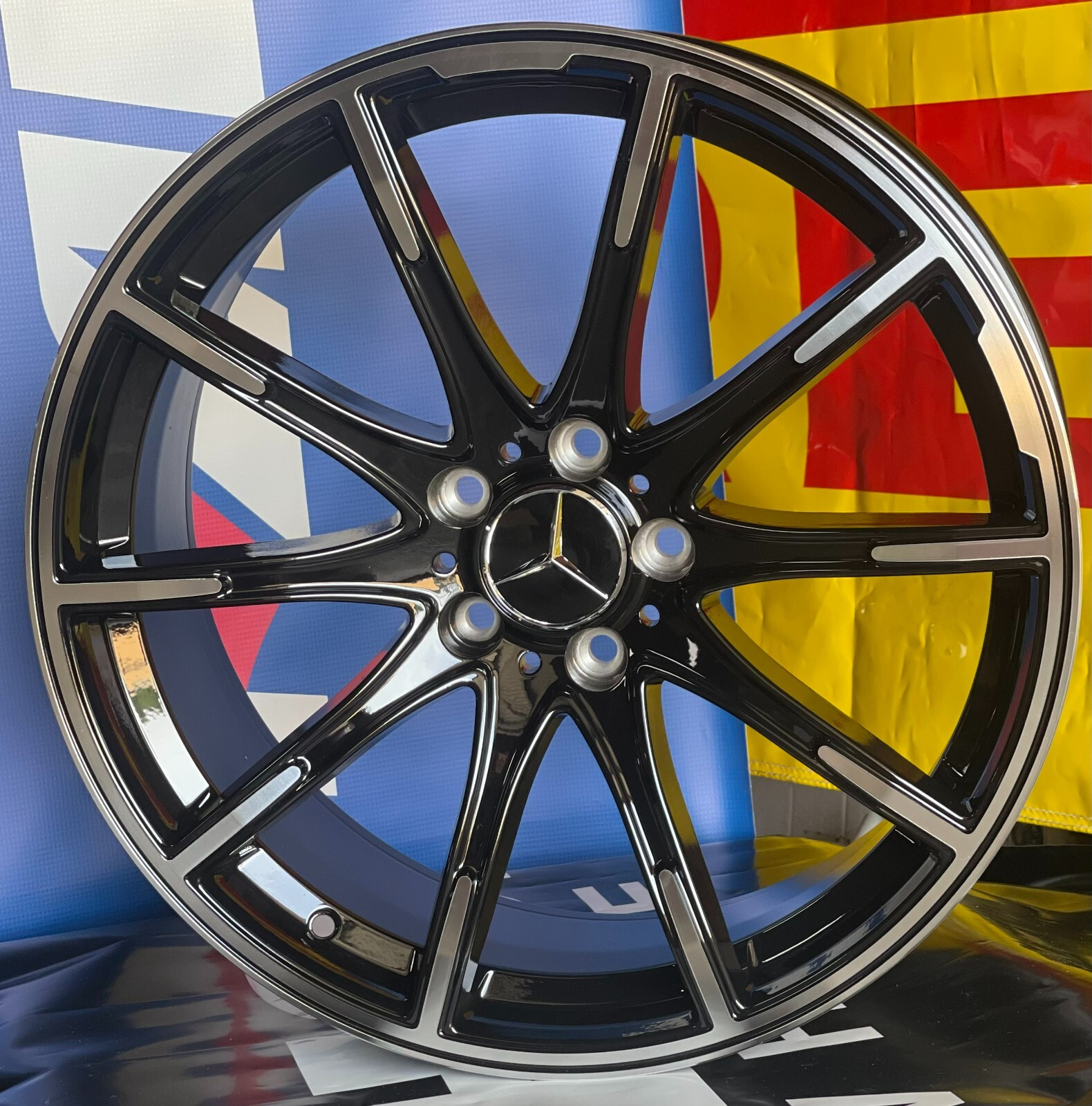 20'' Wheels fit Mercedes Brabus Style S550 CLS Bentley S63 E350 Tires GLC Black