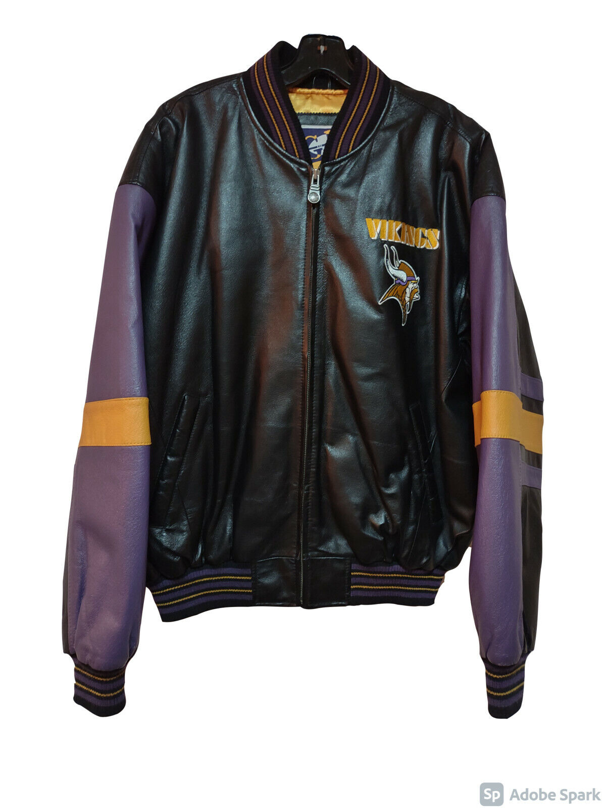 MINNESOTA VIKINGS G-III and Carl Banks Men's Leather Jacket - Size: M