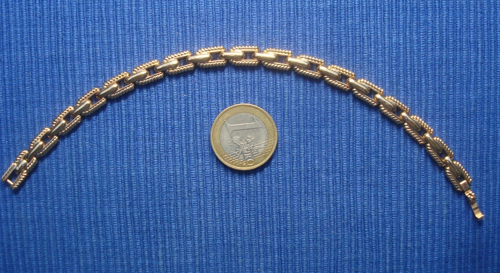 Bracelet gourmette plaqué or B26AG poinçonné, une idée de cadeau bijou neuf pour homme chic