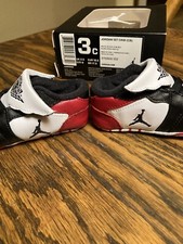 Nike Air Jordan 1st Crib CB Shoes White/Black/Gym Red Size 3C Jumpman W/ Box