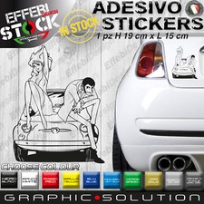 Adesivo Sticker Pegatinas FIAT 500 OLD L C LUPIN III FUJIKO MARGOT SEXY TUNING