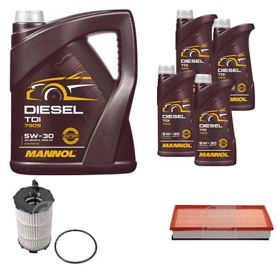 FEBI BILSTEIN Inspektionspaket 9L MANNOL Diesel TDI 5W-30 für VW Touareg 7P5