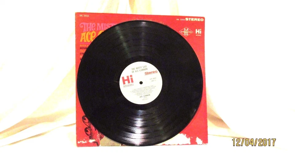 1967 Ace Cannon The Misty Sax Of Ace Cannon Vinyl LP 33 Hi Records SHL 32035 Foto 4 de 4