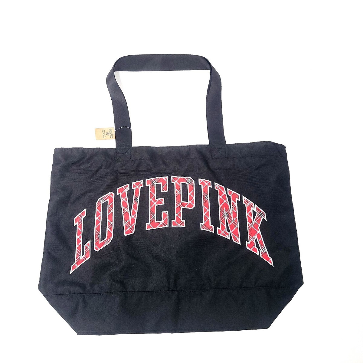 Victorias Secret Pink Tote Bag Black Love Pink Speel Out 