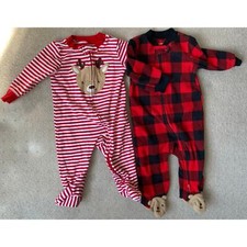 Christmas Pajamas 6 Months Reindeer and Plaid