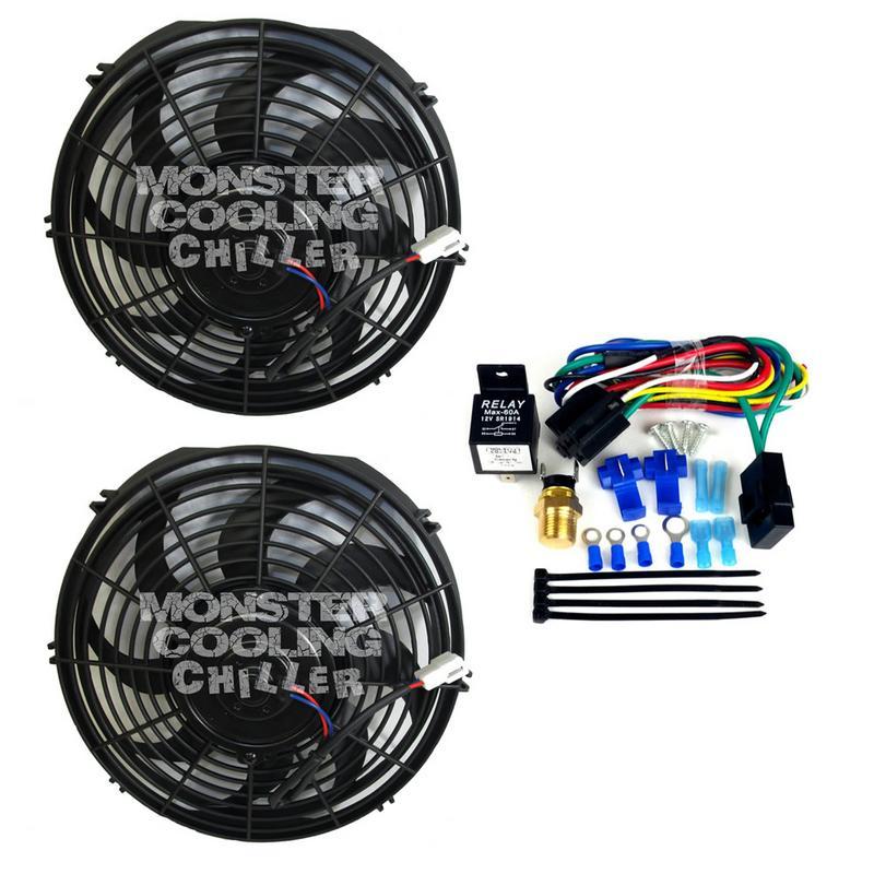 1955 1956 1957 Chevy Bel Air Radiator Fan Shroud with Dual 10" Fans