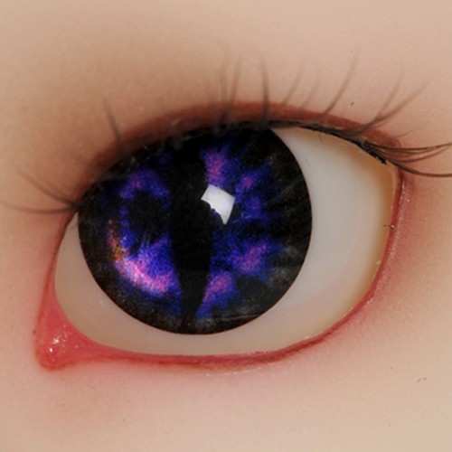 1/4 BJD Acrylic cat eyes 14mm - OMeta Half Round Acrylic Eyes (Violet 03) - Picture 3 of 3