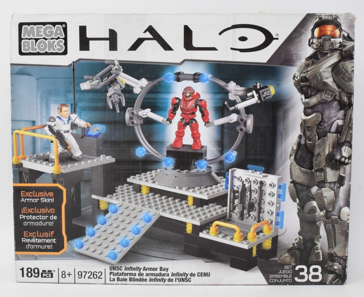 Mega Bloks Construx Halo UNSC Infinity Armor Bay Set 97262 NIB New