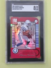 2001 Donruss Elite Aspirations Marvin Harrison Colts #12/12 SGC 8 NM-MT