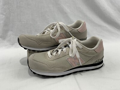 New Balance 515 Cheetah Print Pink Beige Suede Shoes Girl's