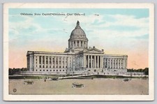 Postcard 1928, Oklahoma City, Oklahoma, Oklahoma State Capitol A7011