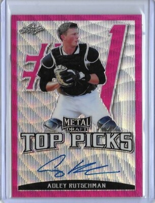 2019 Leaf Metal ADLEY RUTSCHMAN Top Picks Pink Wave Prism Auto RC