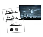 AS-009 Cemetery stencil acrylic airbrush spray wall paint ! Duty-fees free !