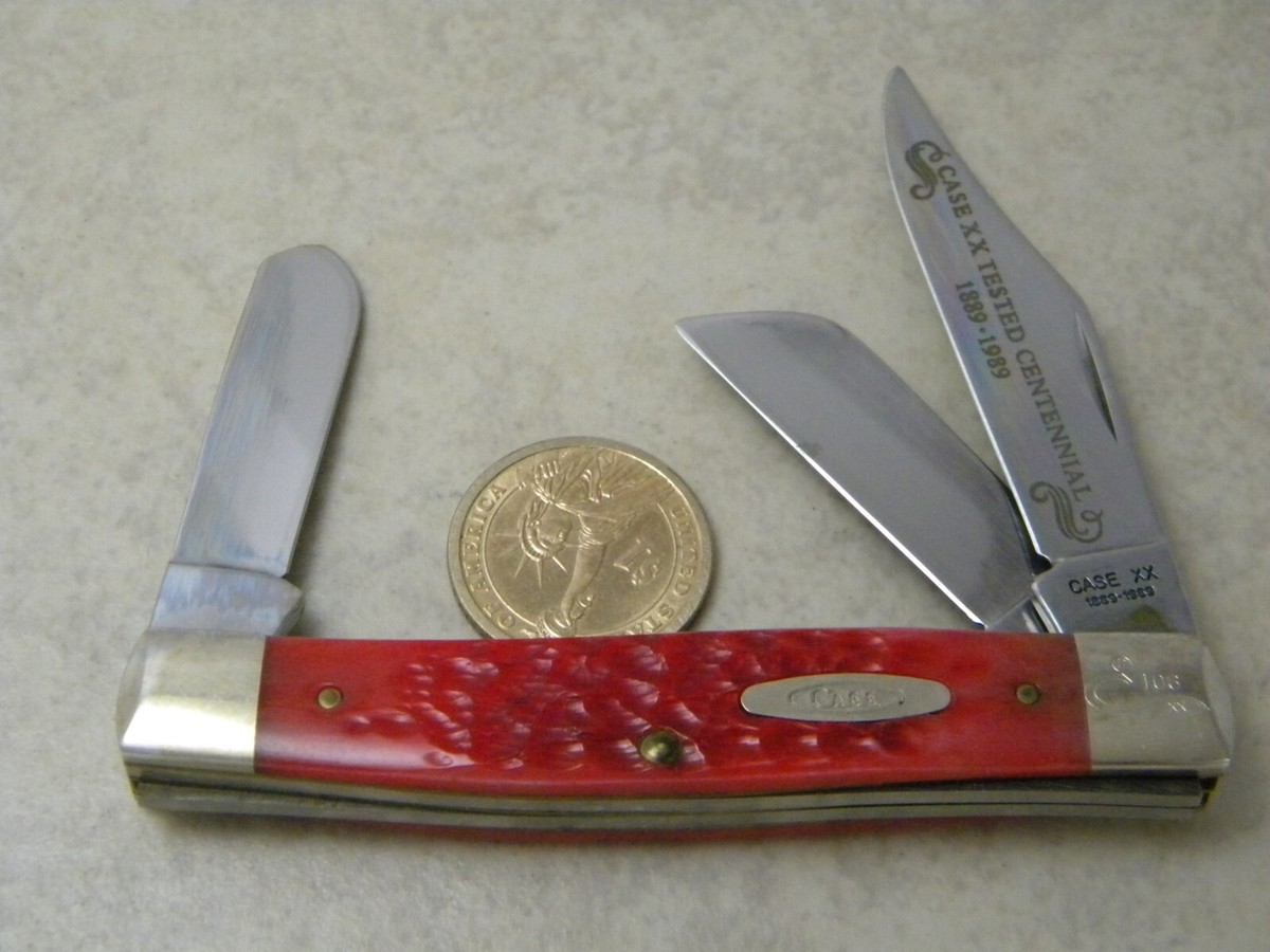 Case XX USA 1889-1989 Centennial R6392 Red Bone Stockman Knife | eBay