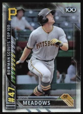 2016 Bowman Austin Meadows #BTP-47 Bowman Scouts' Top 100 Pittsburgh Pirates