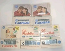Vintage GE Flash Bar II Sealed Pack Polaroid SX-70 Cameras NOS-LOT OF 5 PKGS
