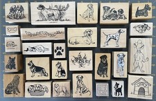 DOG PUPPY THEME RUBBER STAMPS PSX Stampin' Up ALL NIGHT MEDIA Etc YOU PICK
