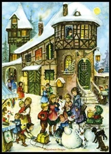 Charts Needlework Crafts DIY - Counted Cross Stitch Patterns - Fun in the Snow