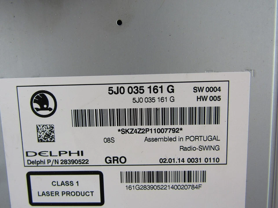 SKODA PRAKTIK 5J 2013 Autoradio CD Radio Player 5J0035161G - Bild 3 von 4