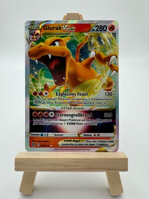 Pokemon Karte Glurak VSTAR 018/172 - Strahlende Sterne - Deutsch