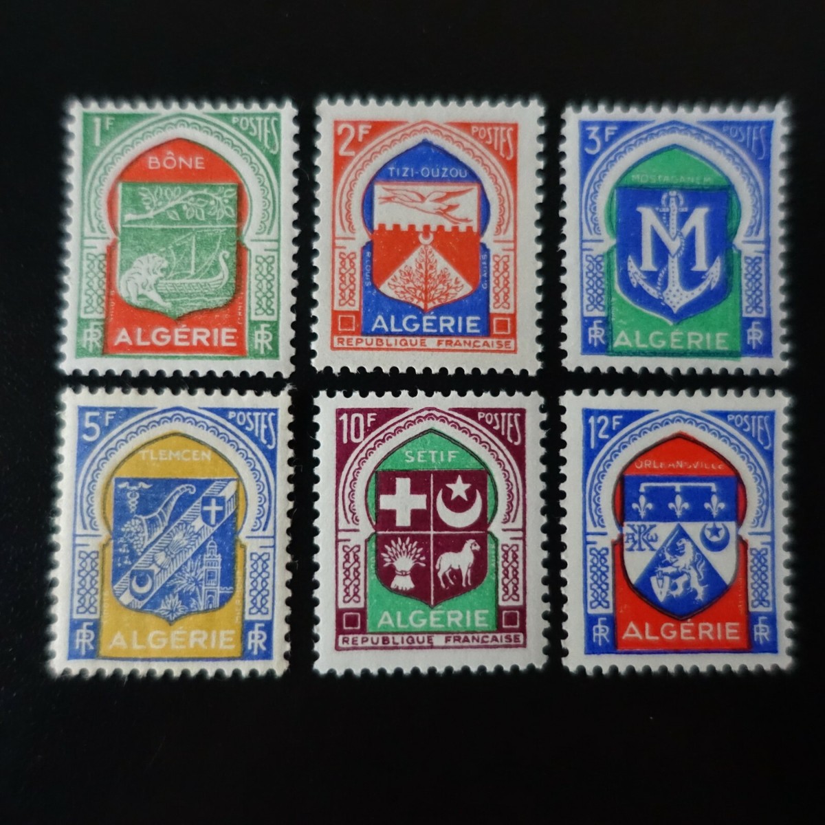 Timbre FRANCE 1937 N°337 Les Types I & II MERMOZ Neufs