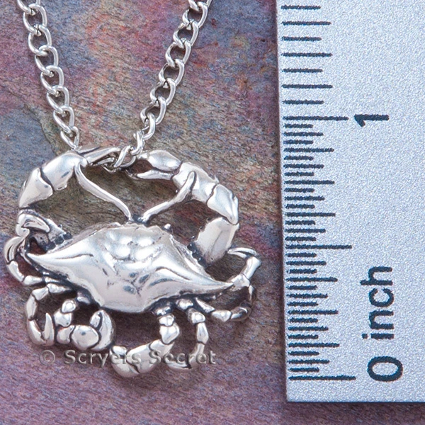 Silver crab deals charm