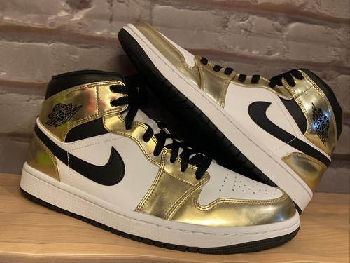 Nike Air Jordan 1 Mid SE Metallic Gold Black White DC1419 700 sz 11.5 |  883212088215 - Nike shoes Mid - Metallic Gold/Black-White | SporTipTop