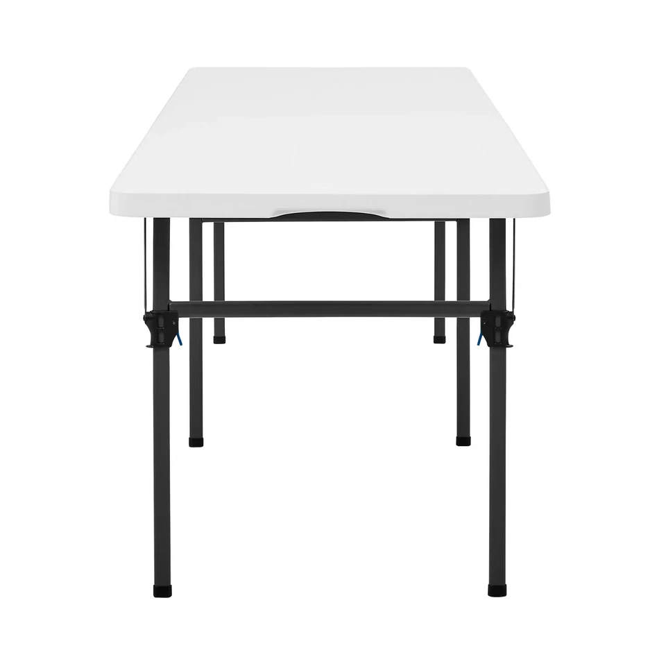 Mainstays 8' White Folding Table, Heavy Duty, Indoor/Outdoor, Scratch Resistant - Image 4 of 4