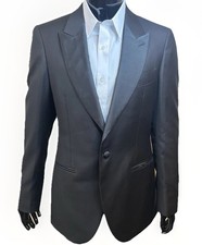 SuitSupply Vitale Barberis 40L Lazio Tuxedo Wool Silk Slim Fit Blazer Sport Coat