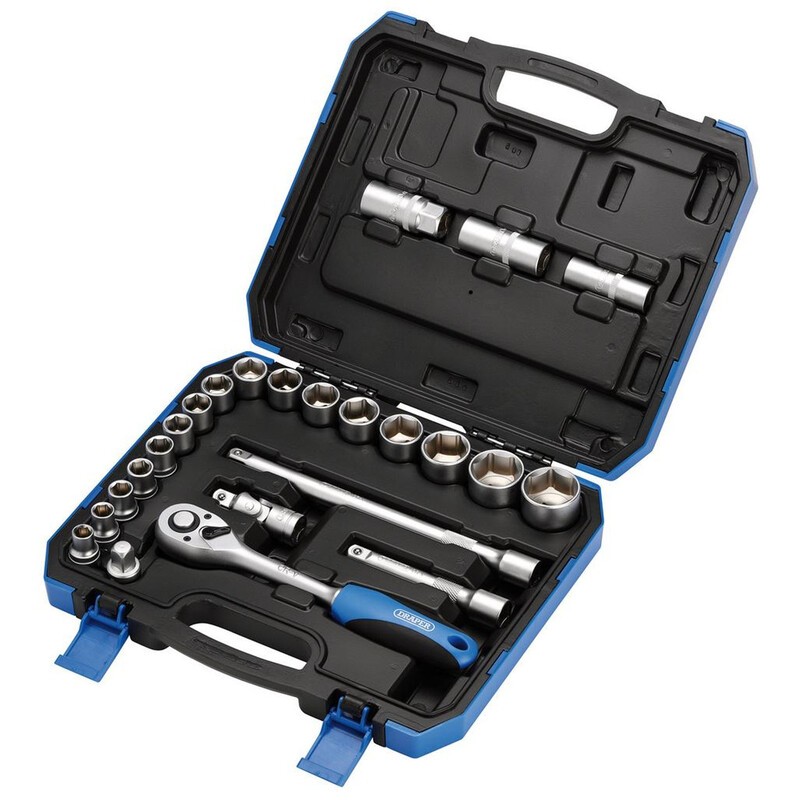 Coffret douilles métriques Draper 1/2 pouce pour mécanique générale