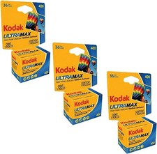 Ultramax 400 Color Print Film 36 Exp. 35mm DX 400 135-36 108 Pics Pack of 3 ,