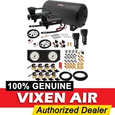 AIR SUSPENSION KIT/SYSTEM FOR TRUCK/CAR BAG/RIDE/LIFT, DUAL COMPRESSOR, 6G TANK