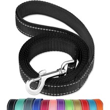 5ft Heavy Duty Reflective Dog Leash with Soft Padded Handle for Safety Training