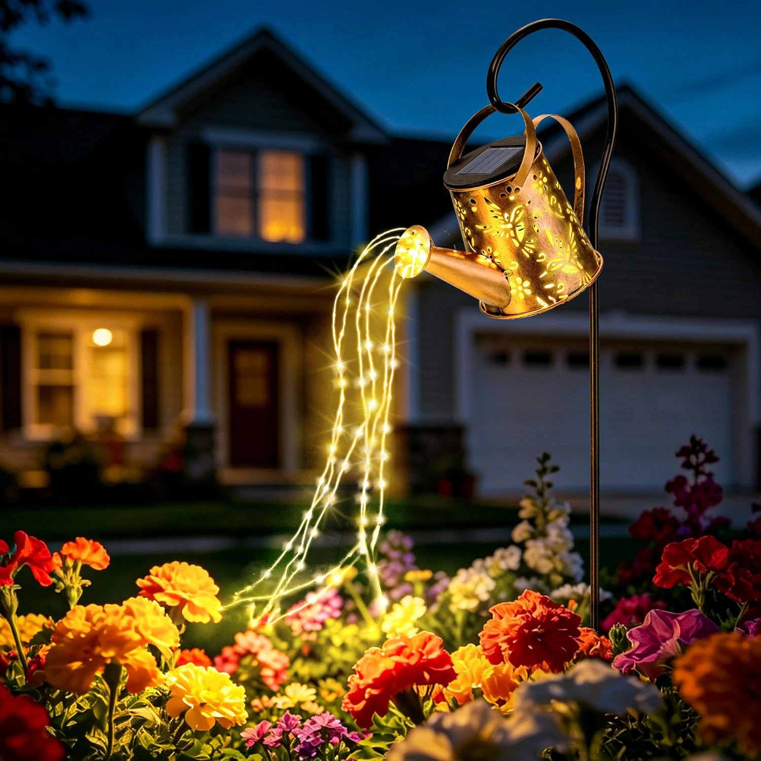 Solar Watering Can Lights, Waterproof Garden Solar Outdoor Decorative Lights, Me