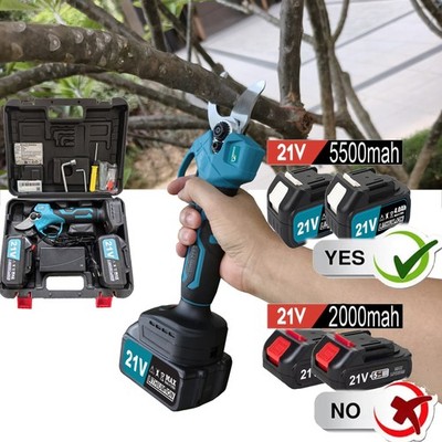Elektrische akku astschere akku gartenschere mit 21V Aufbewahrungsbox+5.5Ah Akku