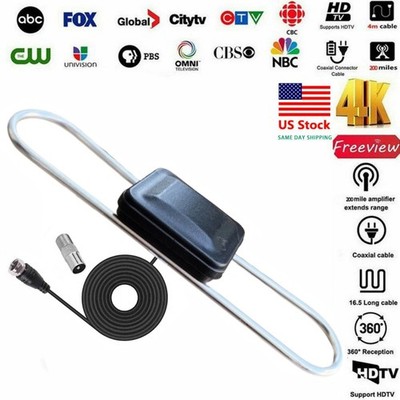 Outdoor TV Antenna Digital HDTV 1080P 4K UHF VHF 100 Mile - Easy use - or DIY