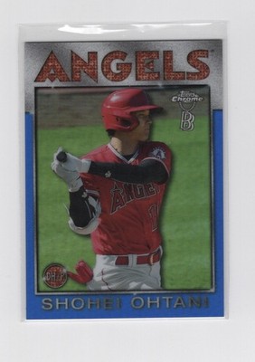 2021 Topps Chrome Ben Baller Blue Refractor 11/75 Shohei Ohtani